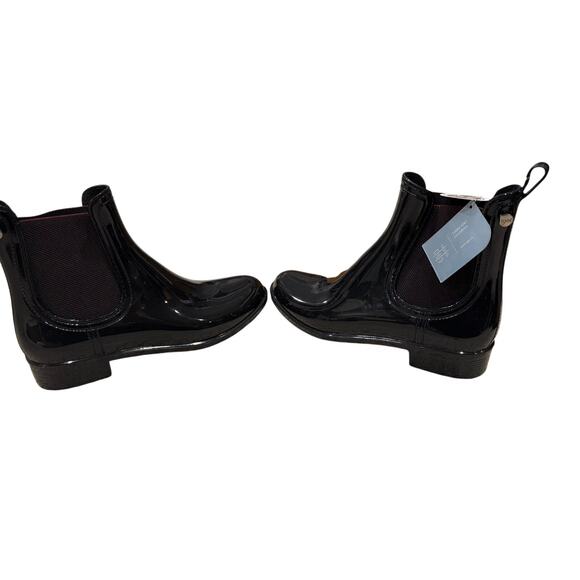 Black Chelsea Rain Boots - EU 39 US 8 - New In Box - Picture 2 of 5